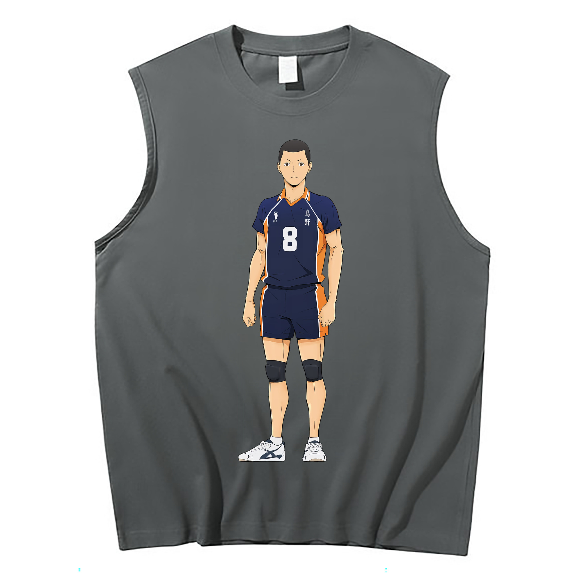 （画像用） ハイキュー!! Haikyu!! コットン100％タンクトップ（フロントプリント）